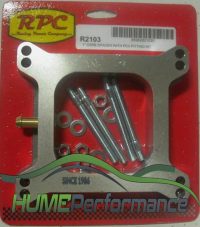 HOLLEY 1" TALL ALLOY CARBURETOR SPACER WITH PCV FITTING