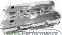 CHRYSLER V8 SMALL BLOCK 273 318 340 360 VALVE COVERS CHROME STEEL