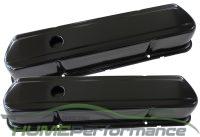 HOLDEN V8 VALVE COVERS 253 308 EARLY ENGINE BLACK STEEL
