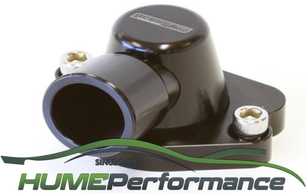 Holden 308 Thermostat Housing Black (swivel, No heater option) Hume