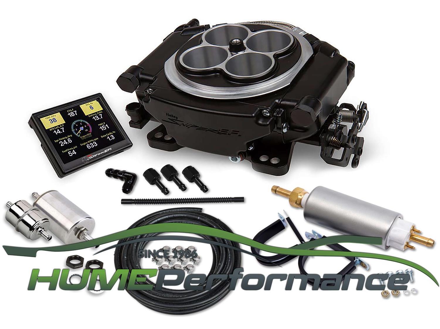 HOLLEY SNIPPER EFI KIT BLACK SELF TUNING 650HP