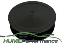 BLACK AIR CLEANER FILTER ASSEMBLY 14X3 FLAT BASE WASHABLE HOLLEY 5-1/8