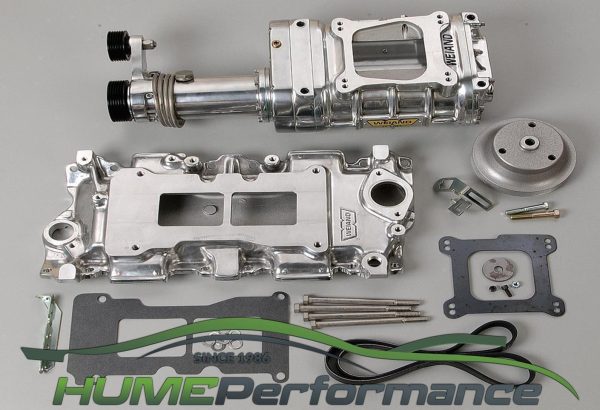 W6543-1 Weiand 142 Supercharger Kit Polished Suit S/B Chev Vorte