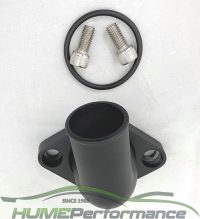 BLACK ALUMINIUM SWIVEL THERMOSTAT HOUSING SMALL & BIG BLOCK CHEV