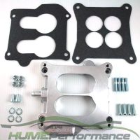 HOLLEY SQUAREBORE 4BBL ADAPTOR TO SUIT FORD X-SERIES V8, EGR, THERMOQUAD SPREAD