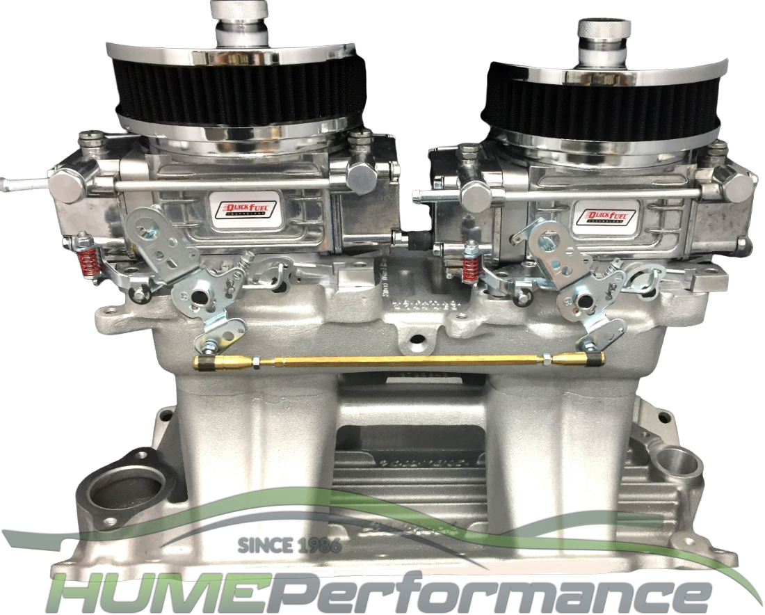 Small Block Chev 283-400 Tunnel Ram Package 450 Holleys - Hume Performance