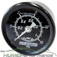 Aeroflow Pressure Gauge 0-15 PSI BLK