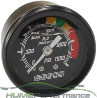 NITROUS OXIDE NOS PRESSURE GAUGE 0-1500 PSI BLACK FACE