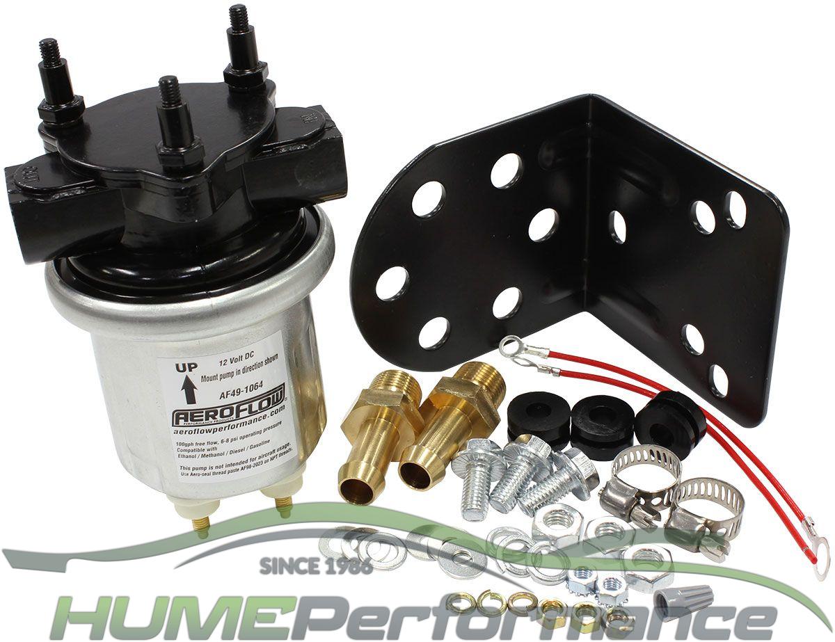 Aeroflow electric fuel pump Silver Series 100 GPH 6-8 PSI