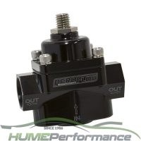 Fuel Pressure Regulator 1-11 Psi Adjustable 3/8 Npt 2 Port Black Billet