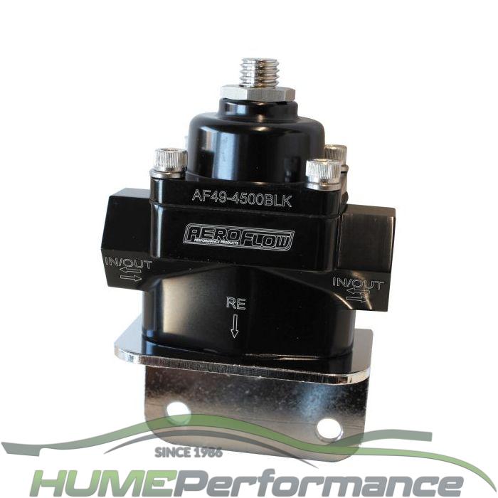 Fuel Pressure Regulator 4.5 - 9 Psi Bypass Style Return Black Billet