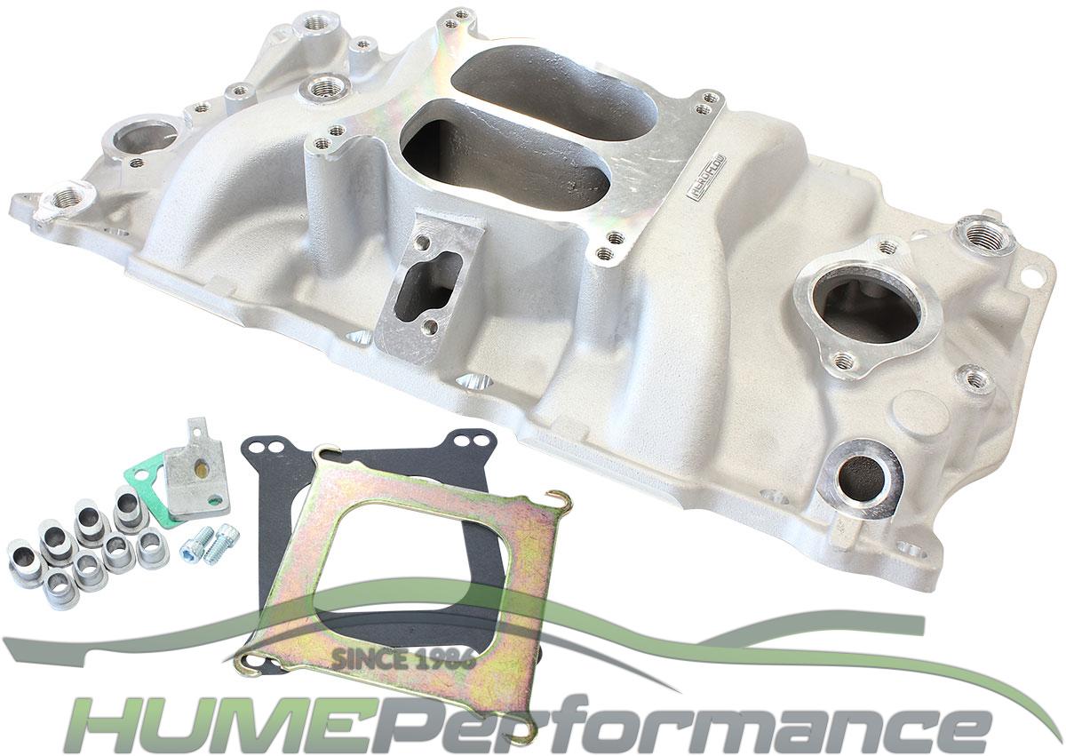 SMALL BLOCK 262-400 CHEV CLASSIC DUAL PLANE INTAKE MANIFOLD EGR