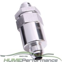 Aeroflow 30 Micron Billet Fuel Filter -6AN (silver)