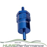 Aeroflow-30-Micron-Billet-Fuel-Filter-5/16"-Barb-(blue)