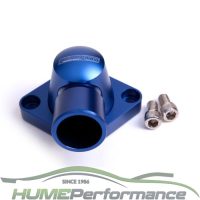 Billet Thermostat Housing - Blue Suit SB, BB Chevy, (Swivel)