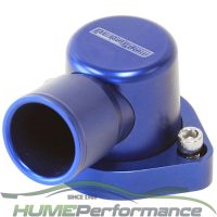 Billet 90° Thermostat Housing - Blue Suit Ford 302-351C