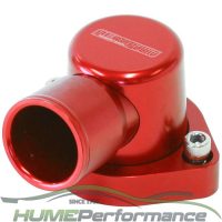 Billet 90° Thermostat Housing - Red Suit Ford 302-351C