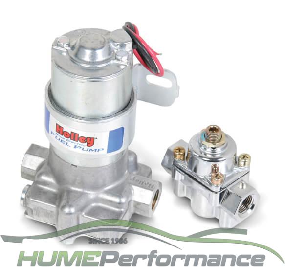 12-802 Holley Blue Electric Fuel Pump With Pressure Regulator