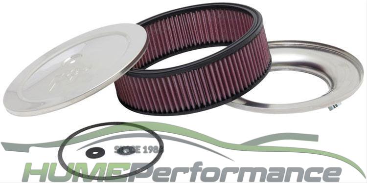 K&N 9" Air Filter Assembly 2-3/4" height, 5-1/8" neck