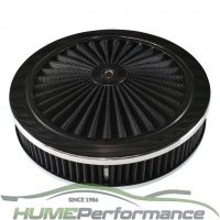 Hi Flow Air Cleaner 9x2 Black Holley 5-1/8 Neck