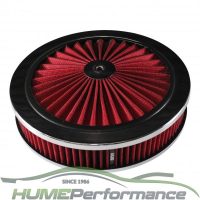 Hi Flow Air Cleaner 9x2 Red Holley 5-1/8 Neck