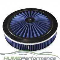 Hi Flow Air Cleaner 9x2 Blue Holley 5-1/8 Neck