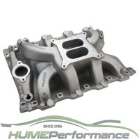 HOLDEN 304 355 VN HEADS V8 INTAKE MANIFOLD AIR GAP DUAL PLANE BARREL ALLOY