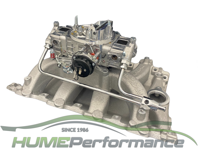HOLDEN V8 308 355 PACKAGE VN 304 HEADS PERFORMER AIR GAP 650 CFM DOUBLE PUMPER CARBURETTOR