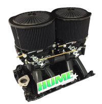 Holden V8 Tunnel Ram Package Black Vn 304 Heads 600 Cfm Carburettors