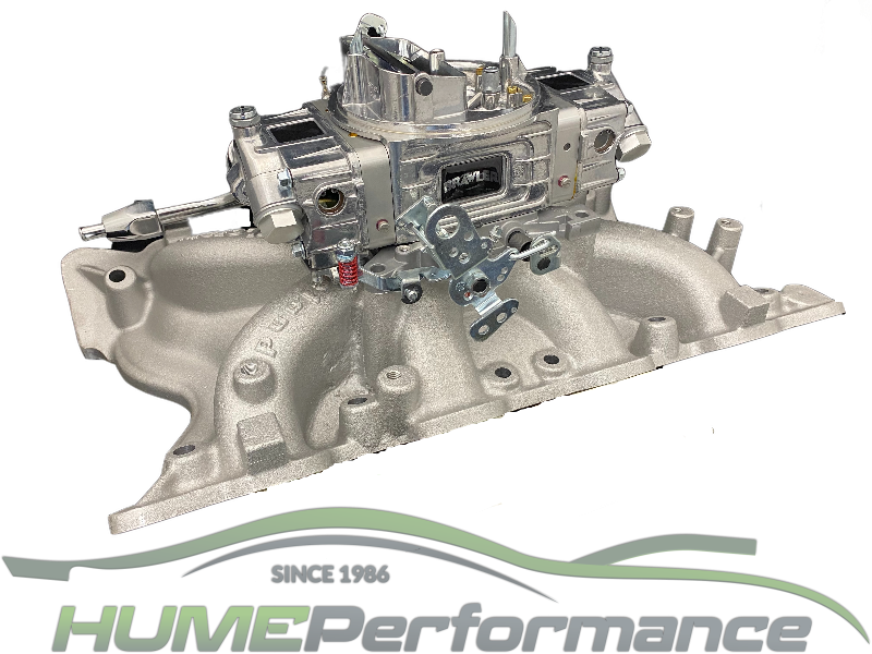 Ford 351 2V Cleveland package Xlerator manifold & 650 Double Pumper