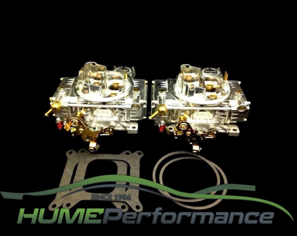 Brand new Holley 750 CFM Vacuum Secondary Tunnel Ram carburettors