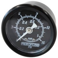 Aeroflow Fuel Pressure Gauge 0-15 PSI