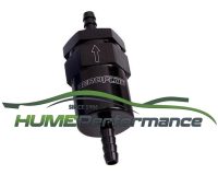 BILLET BLACK ALUMINIUM FUEL FILTER 1/2 (12.7MM) BARB