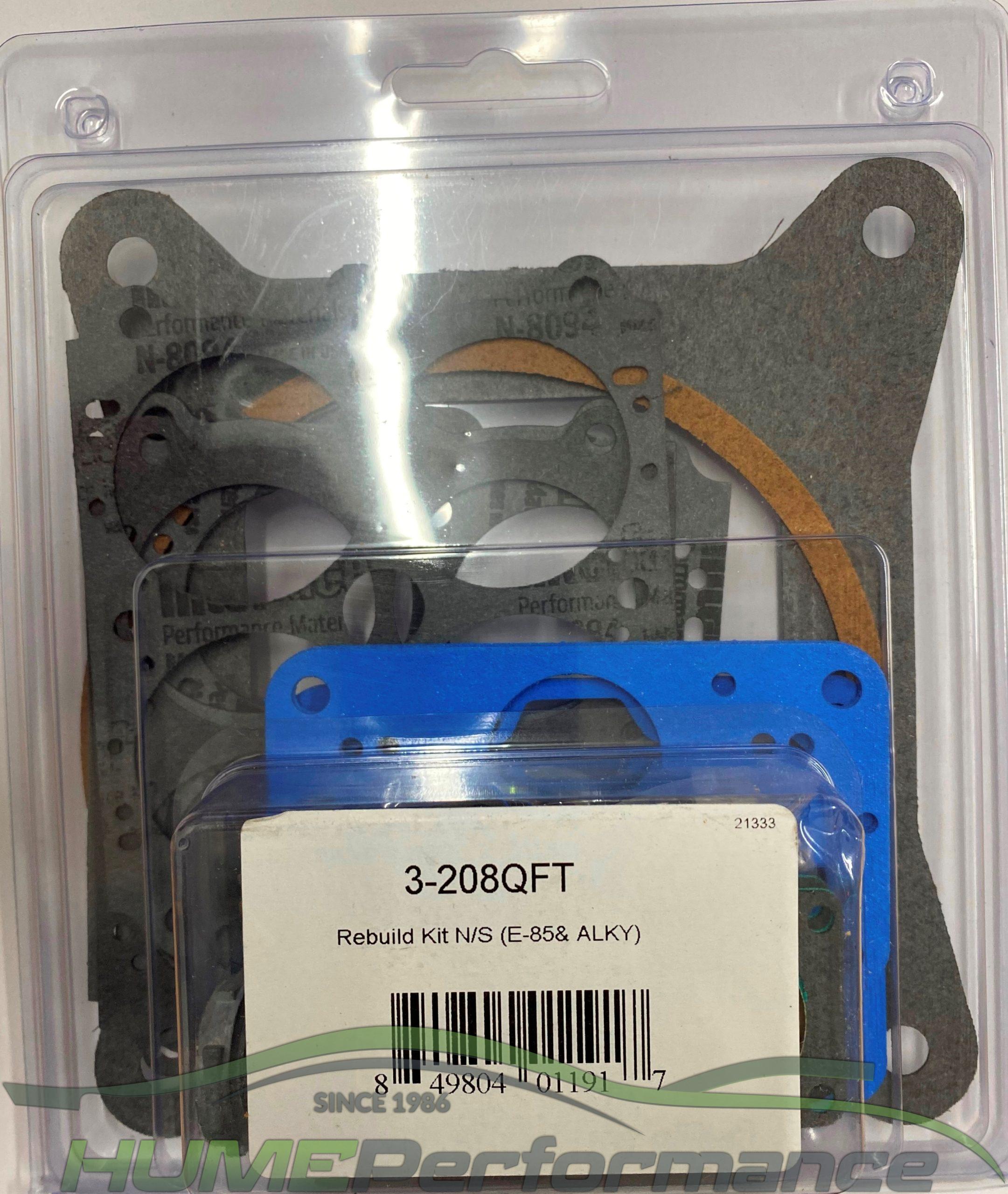 HOLLEY CARBURETTOR DOUBLE PUMPER 4150 REBUILD GASKET KIT E85 METHANOL Hume Performance