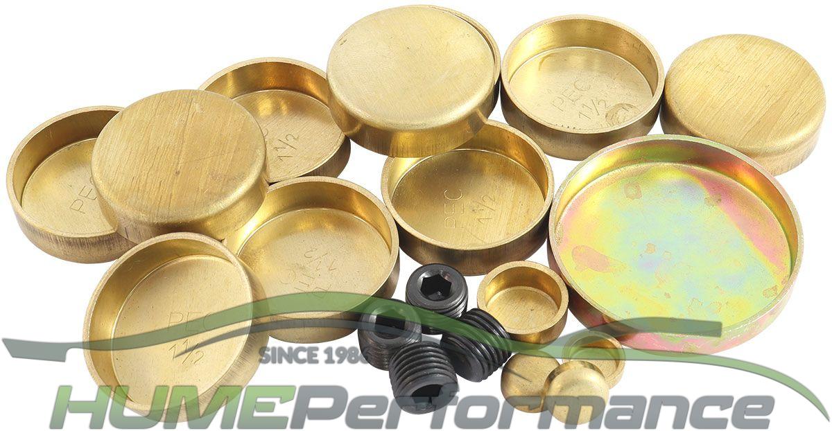 FORD V8 WINDSOR ENGINE 260 289 302 351 WELSH PLUG KIT BRASS