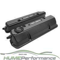 HOLDEN V8 LATE VN-VT HEADS 304 308 BLACK ALLOY VALVE COVERS OE STYLE