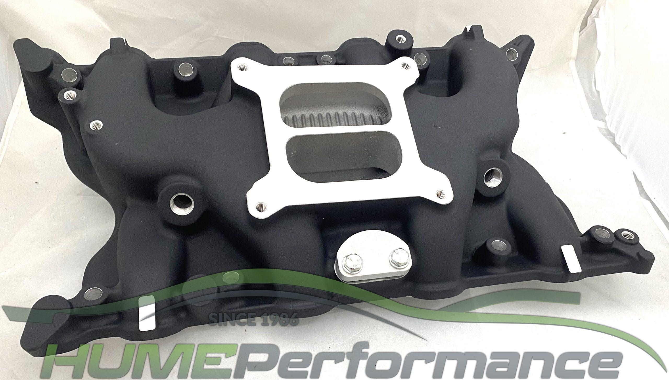 V8 Engine Intake PERFORMER STYLE INTAKE MANIFOLD FORD V8 302 351 CLEVELAND 2V BLACK ...