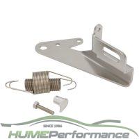 Throttle Cable Bracket with return spring to suit Sniper EFI Throttle Body Polished