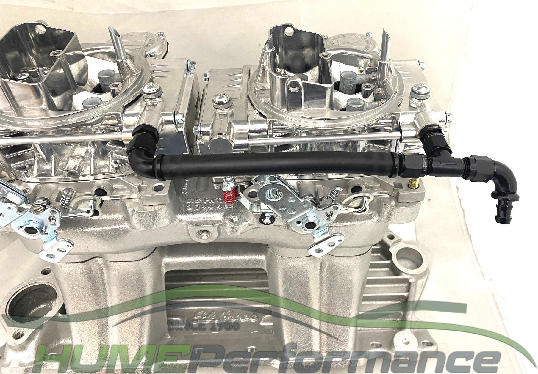 Tunnel Ram Rubber Fuel Line kit to suit Twin Inline Mount 4160 ...