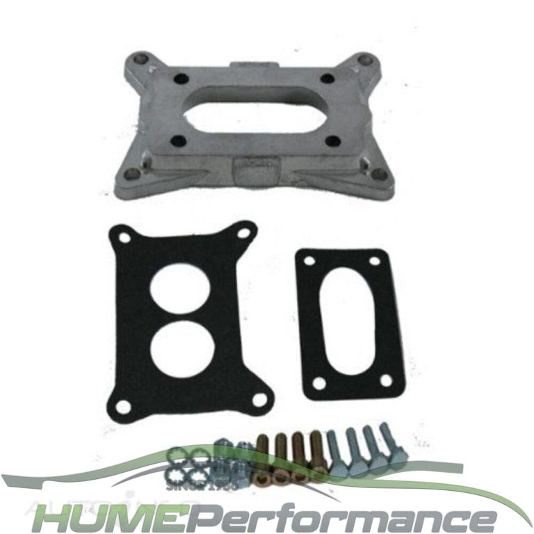 ADAPTOR PLATE WEBER DOWNDRAUGHT CARBURETTOR TO 2 BARREL 350 HOLLEY
