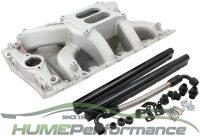 HOLDEN 304 355 VN HEADS V8 EFI INTAKE MANIFOLD AIR GAP DUAL PLANE 4150