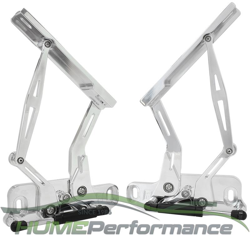 Holden Torana LH-UC and Holden HQ-WB Billet Bonnet Hinge Kit - Polished Finish