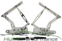Holden HK, HT, HG Billet Bonnet Hinge Kit - Polished Finish