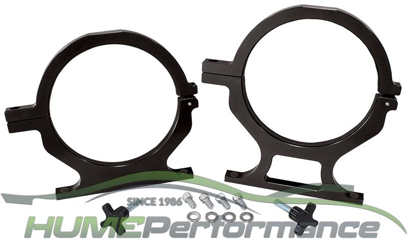 Billet Nitrous Bottle Brackets - Black Sold As Pair