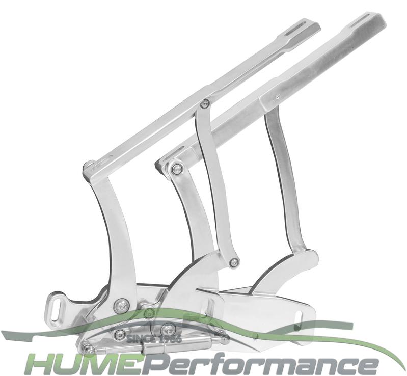 Bonnet Hinge Kit, Billet Aluminium For Ford Mustang 64-66, Polished