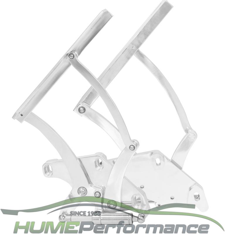 Proflow Bonnet Hinge Kit, Billet Aluminium For Ford Mustang 71-73, Polished