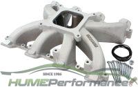 GM LS Rectangular Port Carburettor Street Single Plane Non-EFI Intake Manifold, Natural Cast Finish