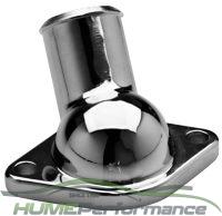 Chrome Thermostat Housing Small & Big Block Chevrolet 350 454 Angled 45 Degree