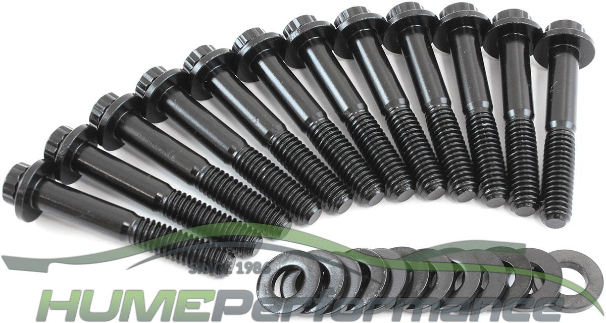 Small Block Ford Windsor Intake Bolts - Black Finish