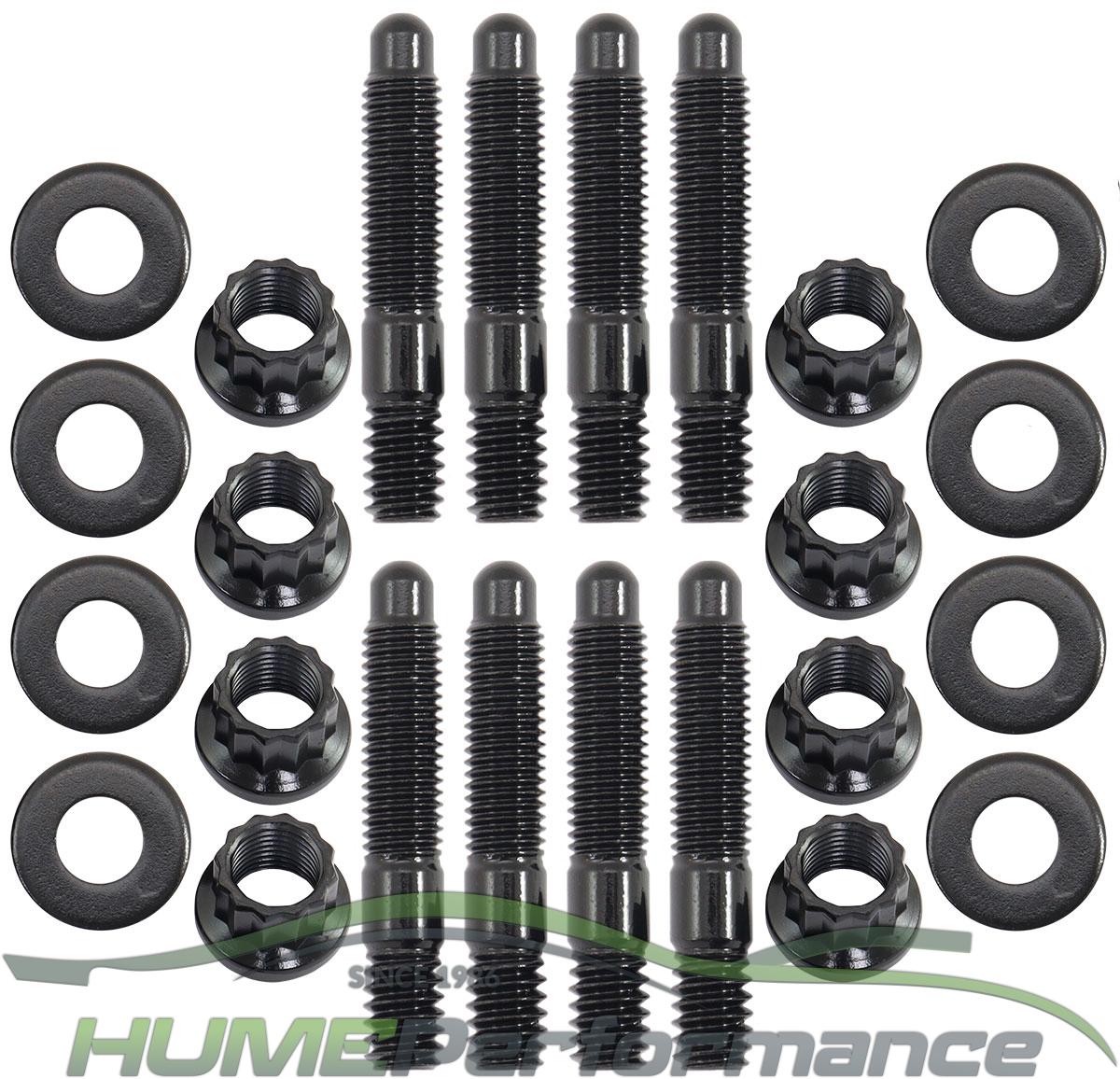Universal Valve Cover Stud Kit 1/4-20" OAL 1.50", Pack of 8 - Black Finish
